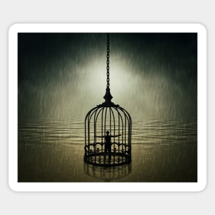 caged Sticker